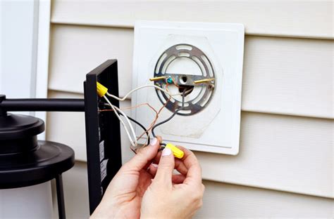 electrical box for porch light|install exterior light fixture box.